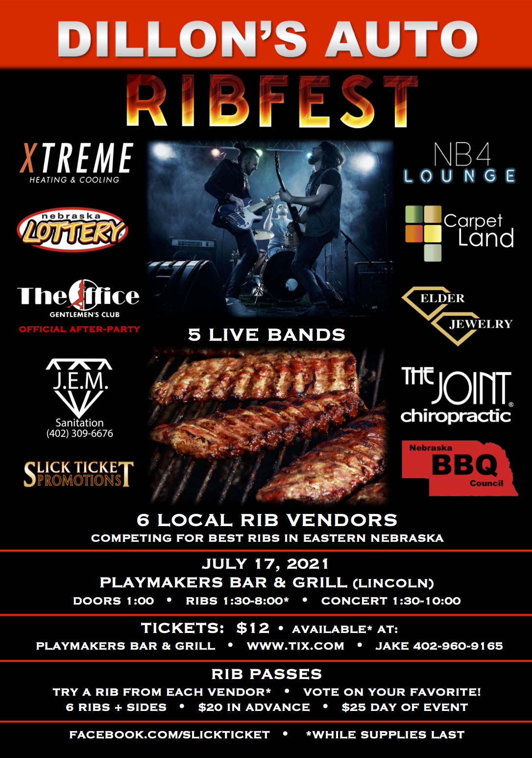 Ribfest announces line-up of bands and barbecue vendors