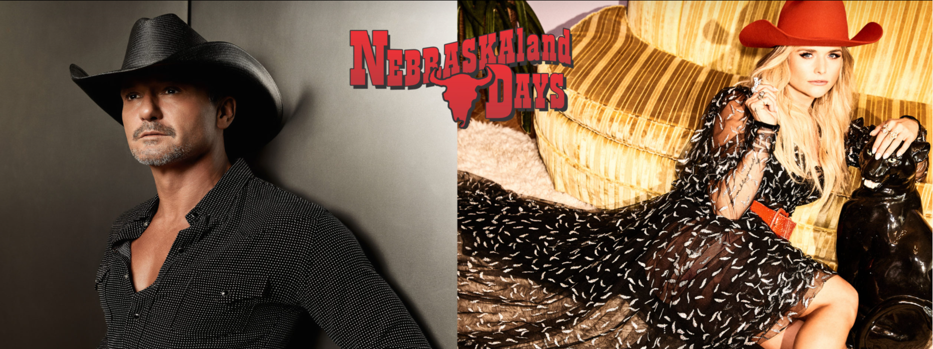 Miranda Lambert and Tim McGraw headlining NebraskaLand Days concert series