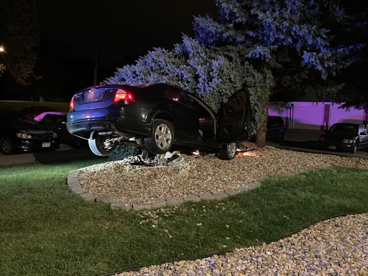 No injuries reported after vehicle crashes into tree in north Lincoln