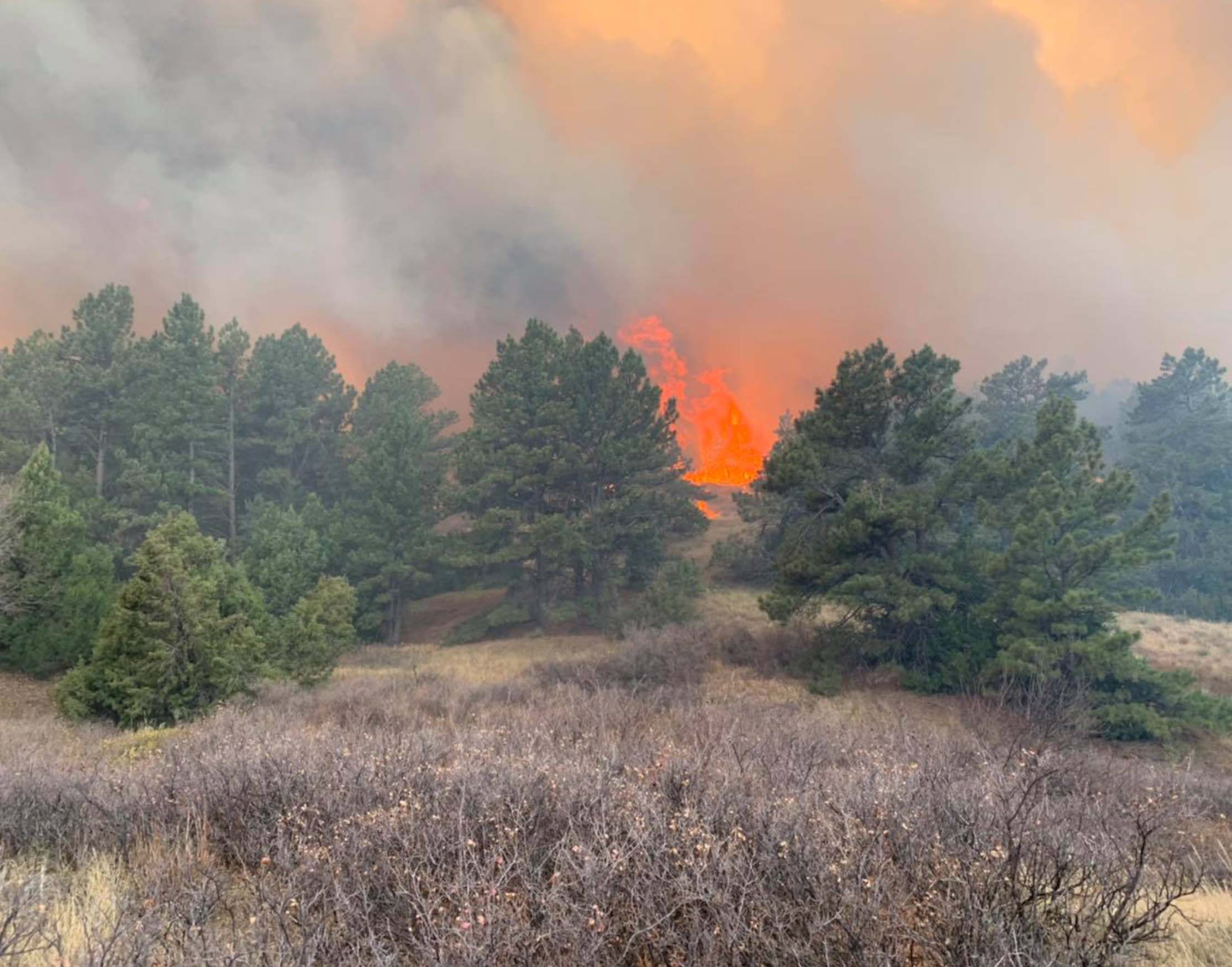 Buffalo Creek Wildfire continues to burn in Western Nebraska