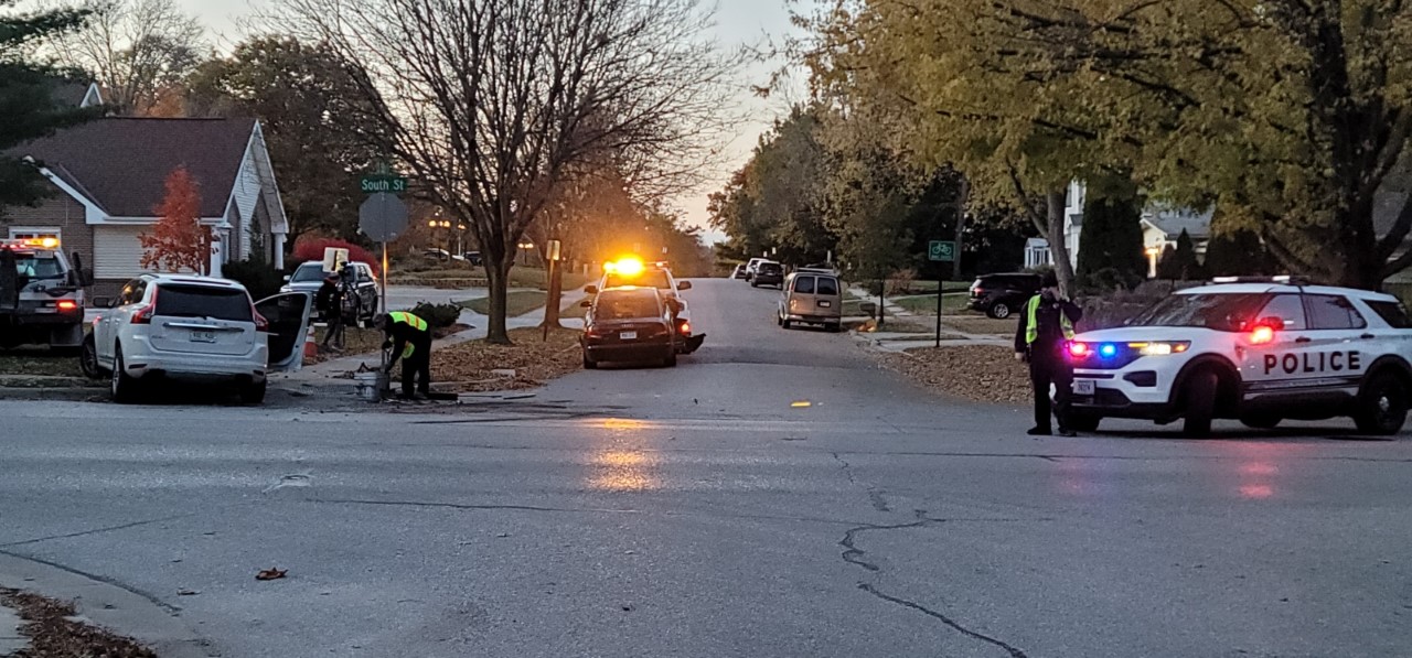 Crews cleaning up car accident near S. 52nd and South Streets