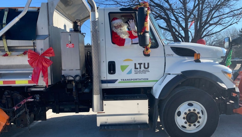 Santa In Truck