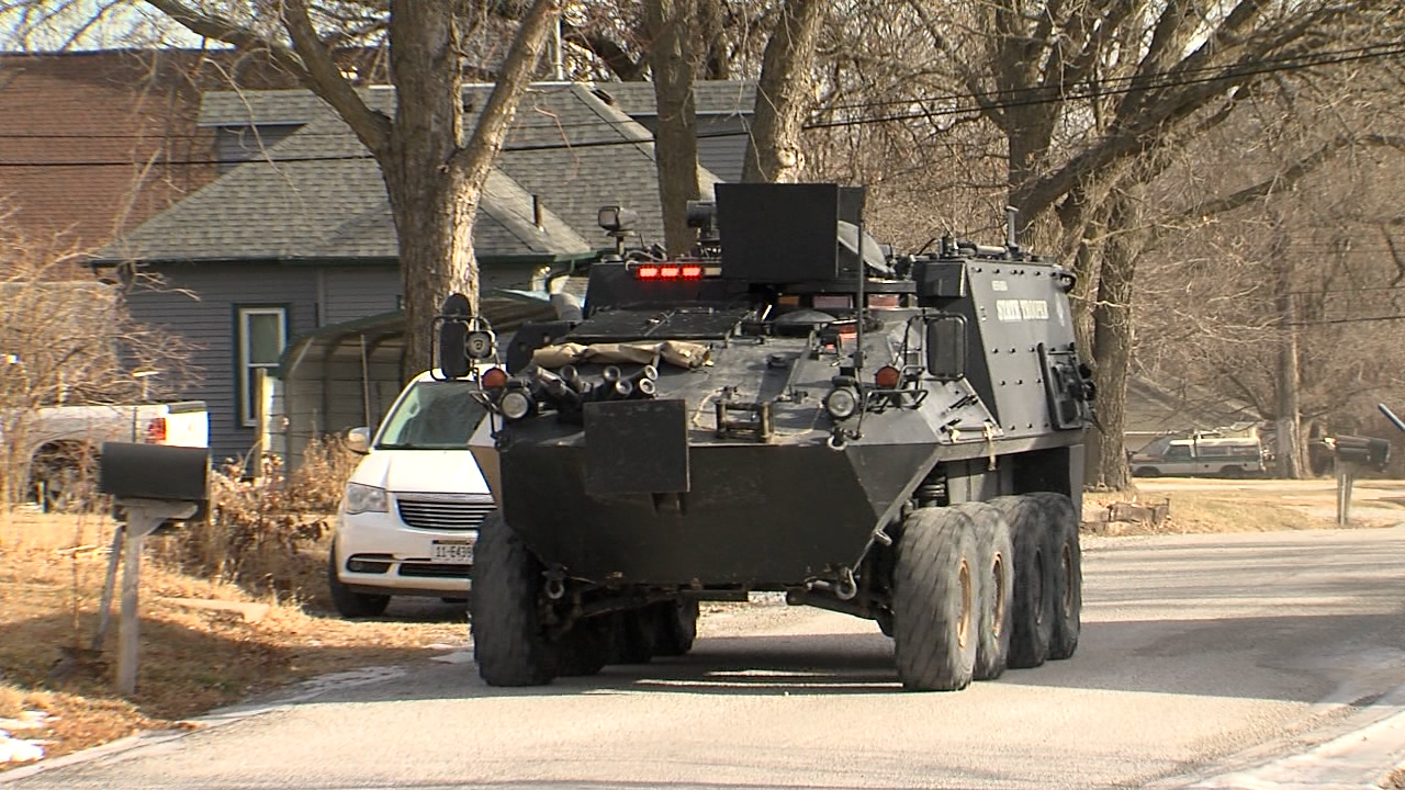 Large police presence near Palmyra High School