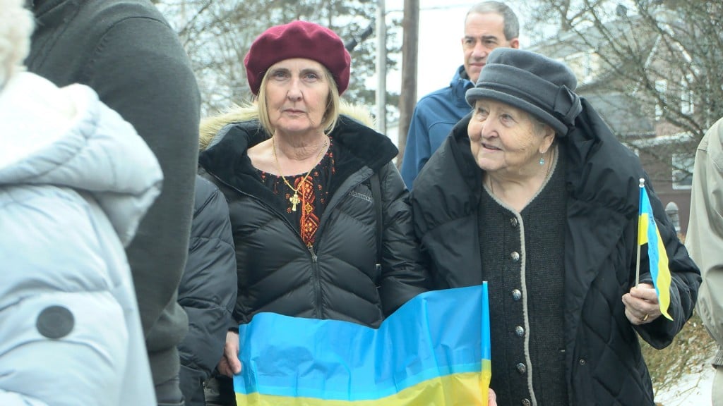 Rally For Ukraine Held In Woonsocket Sunday