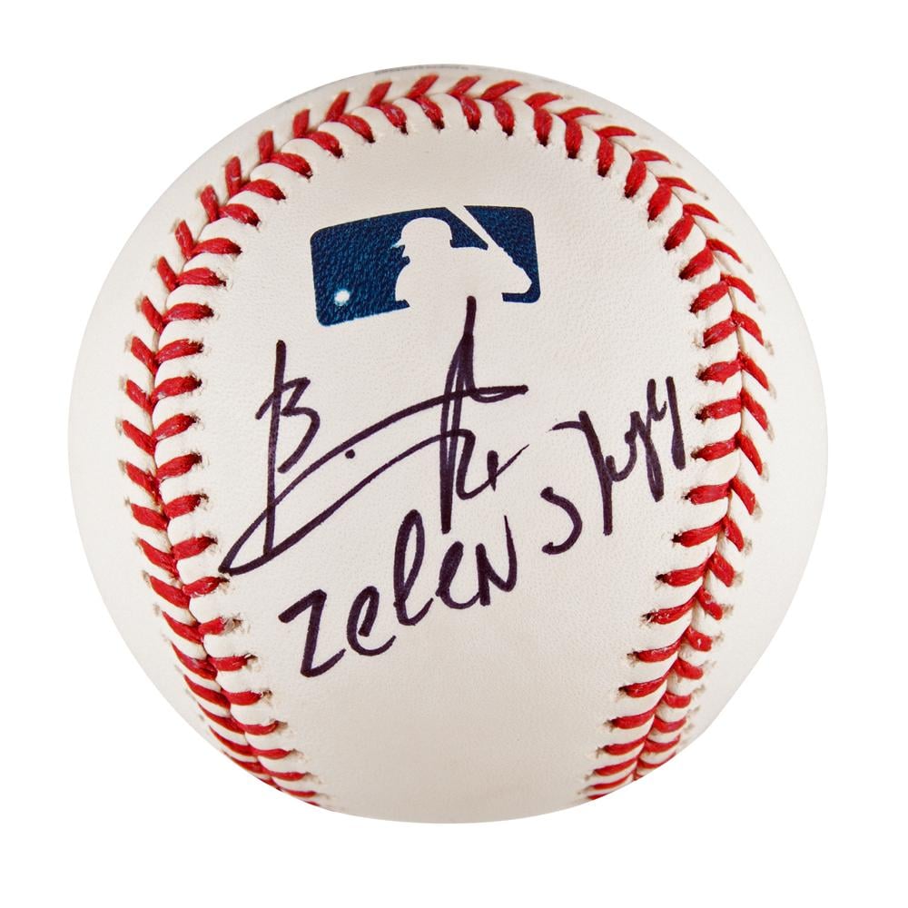 Baseball Signed By Zelenskyy To Be Sold For Ukraine Relief