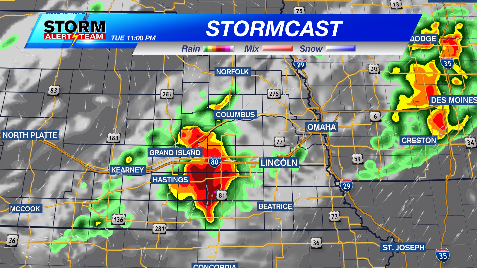 Cold front delivers slightly cooler air and chance for storms