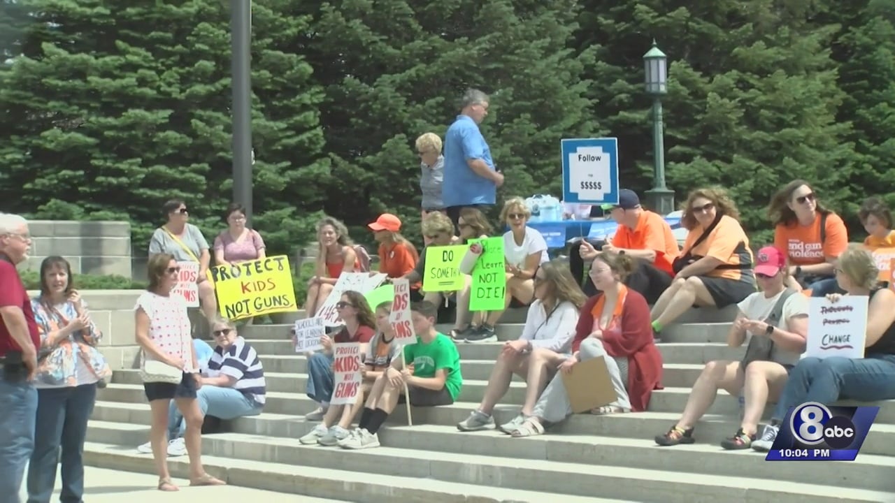 Dozens gather at Nebraska capitol to demand safer guns laws