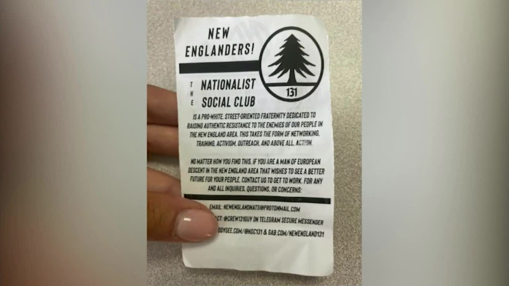 East Providence Residents Finding White Nationalist Posters Flyers Outside Homes