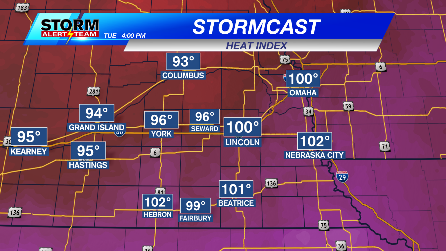 Temperatures surge before cold front passes