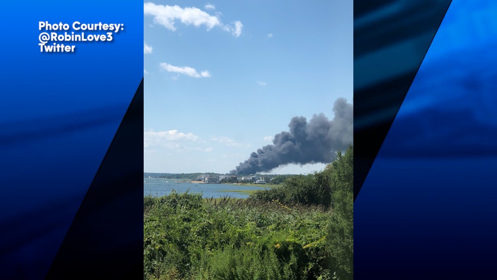 Boat Yard Fire In Mattapoisett