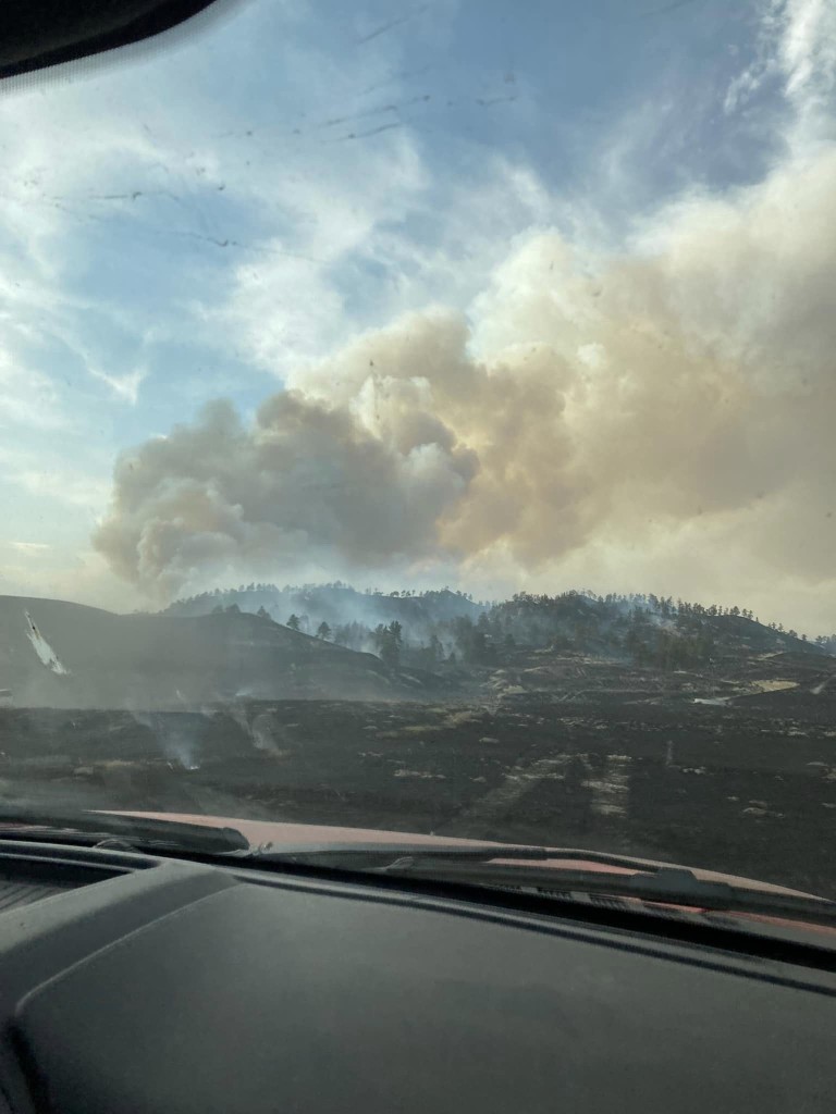 Smokey Fire in Banner County (Courtesy Scottsbluff Rural Fire Protection District)
