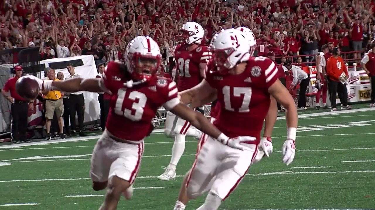 Husker defensive back Malcolm Hartzog named Big Ten Freshman of the Week