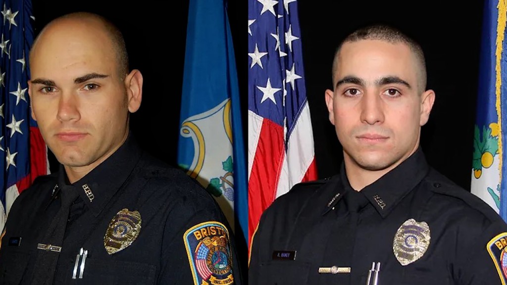 Thousands To Pay Respects At Funeral For 2 Connecticut Officers
