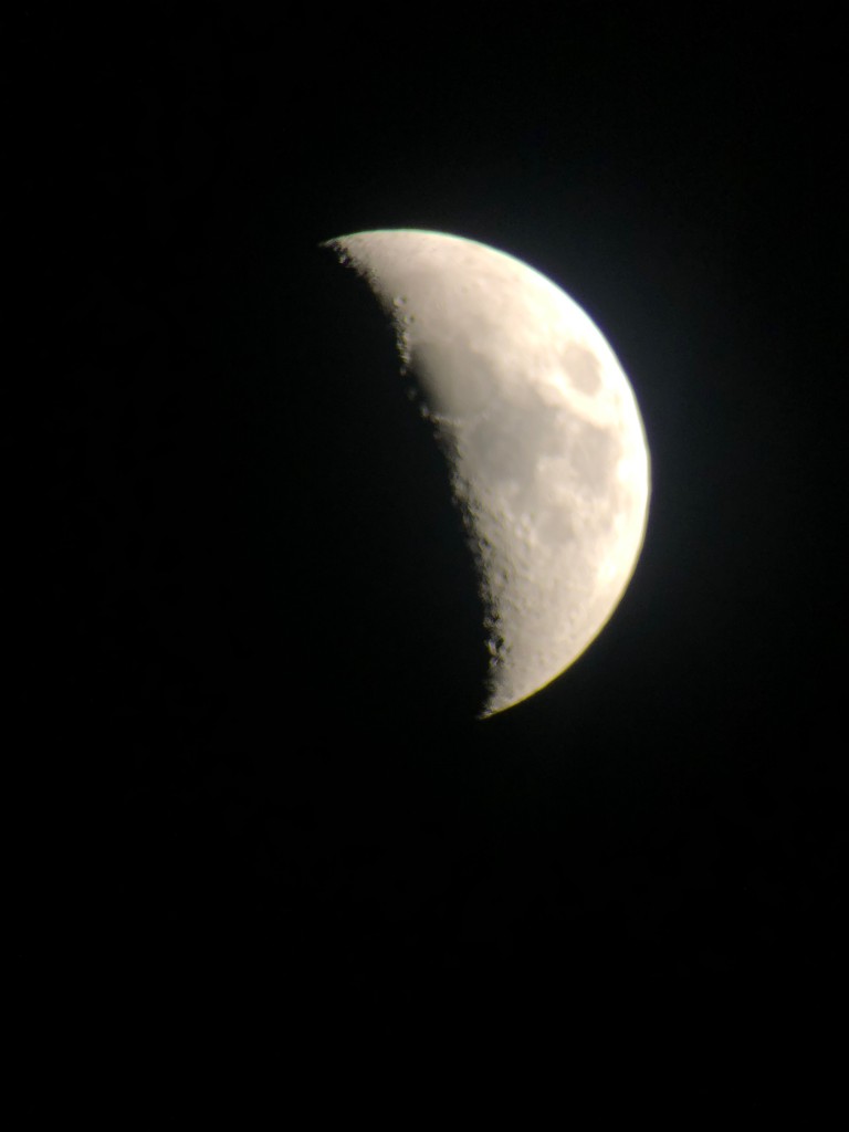 waxing moon on astronomy day