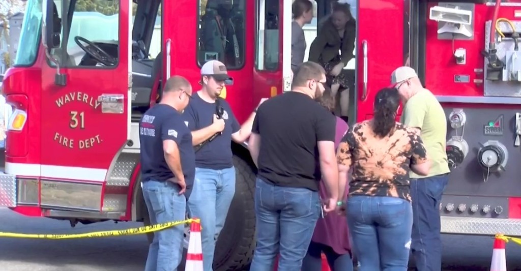 Firetruck at Waverly Fire and Rescue open house, 2022