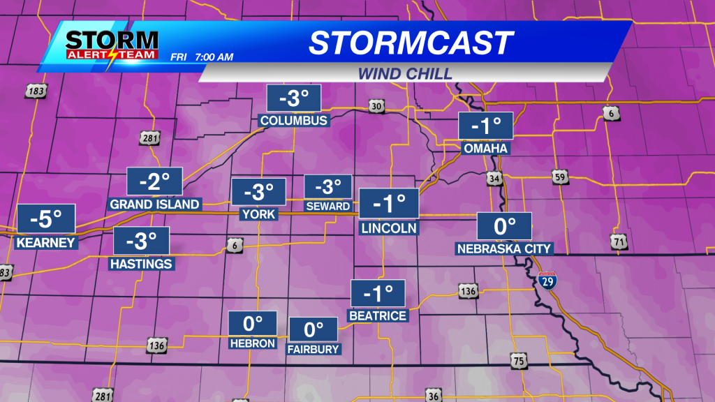 Stormcast Wind Chills Friday Morning