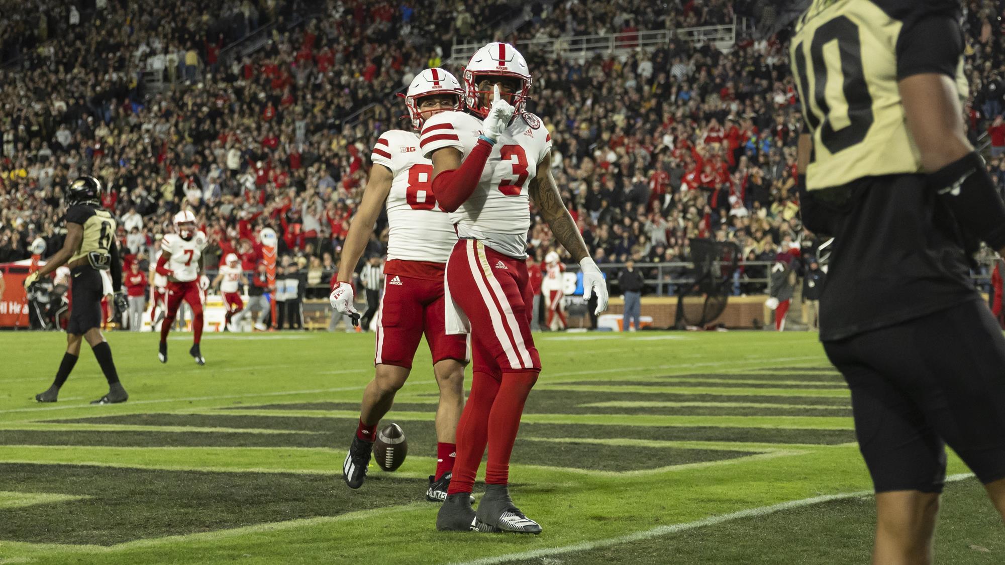 Nebraska wideout Trey Palmer sets new school record