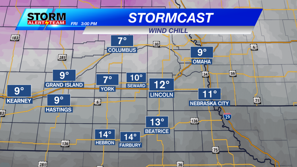 Stormcast Wind Chill - Friday Afternoon