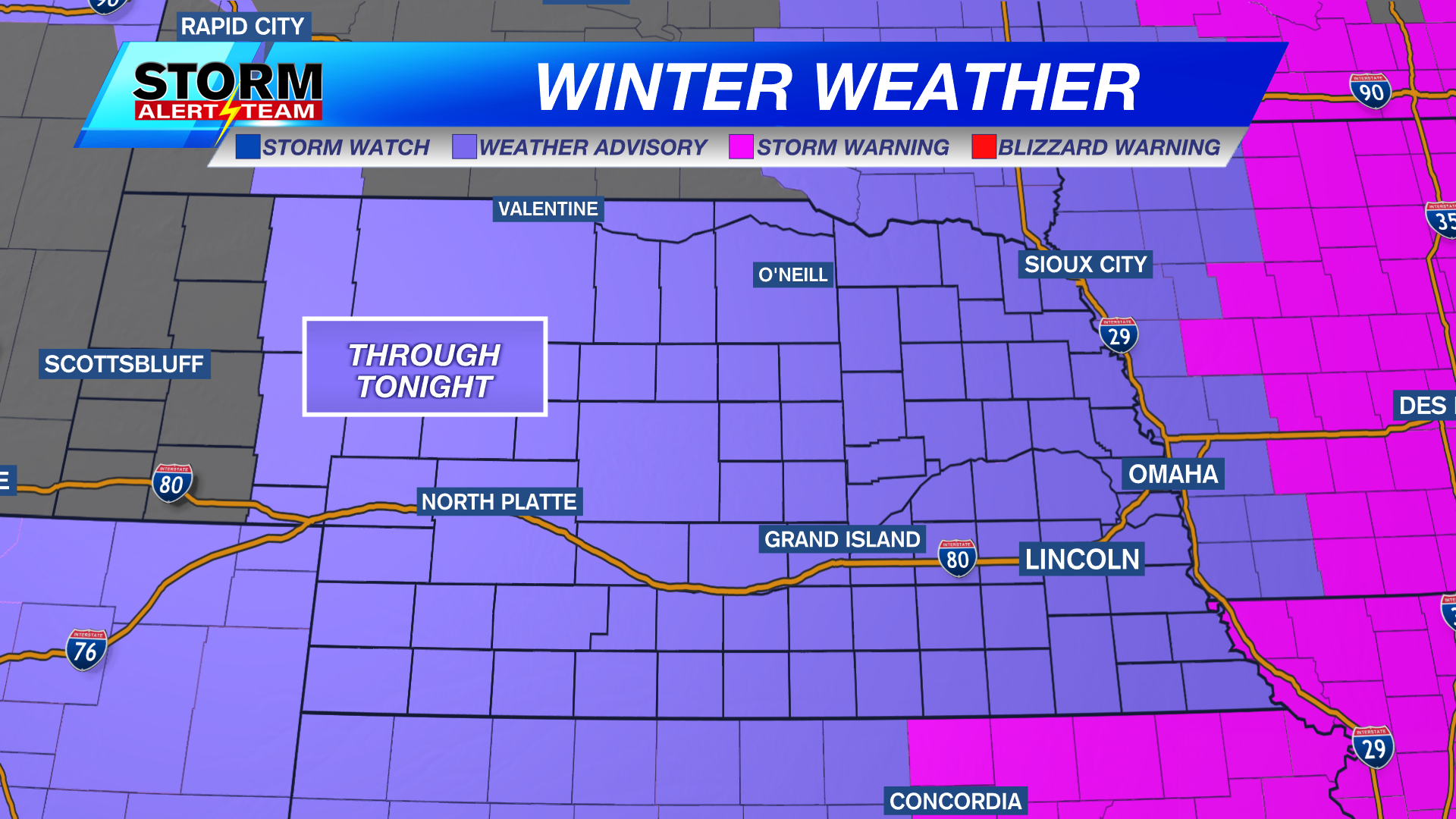 Extreme wind chills with blowing snow Thursday