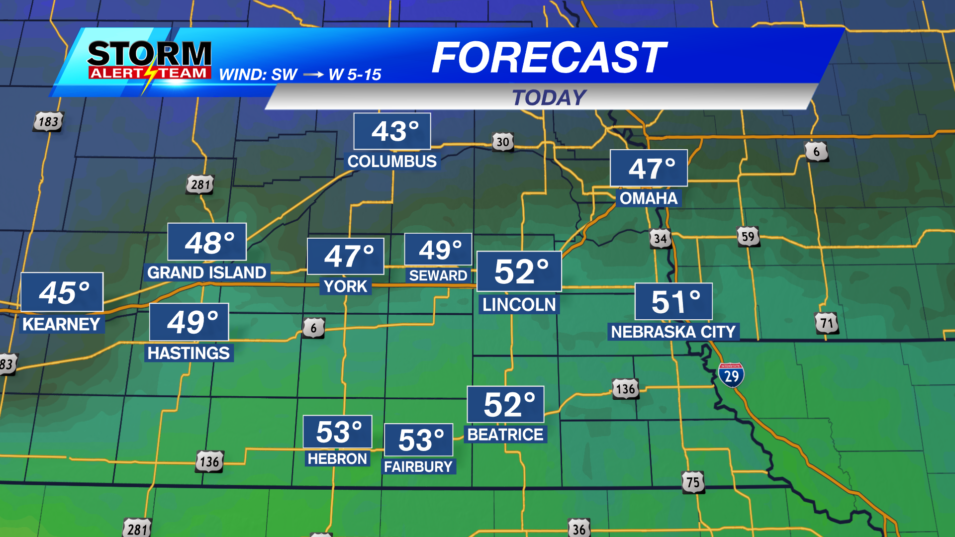 A very warm start to the week