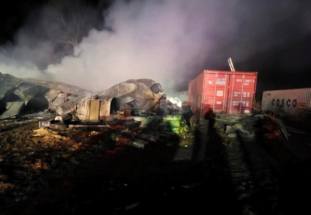 Quonset Destroyed In Mead Courtesy Mead Fire Department