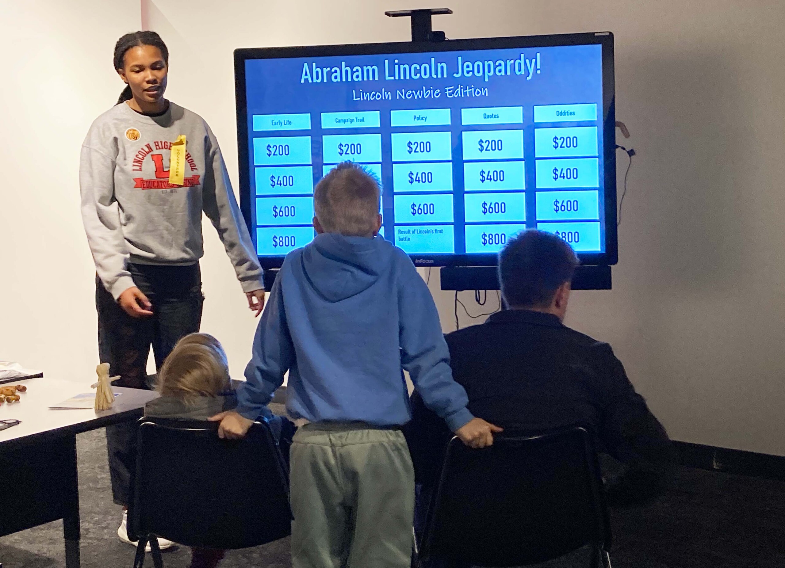 Lincoln residents celebrate Abraham Lincoln's 214th birthday at the