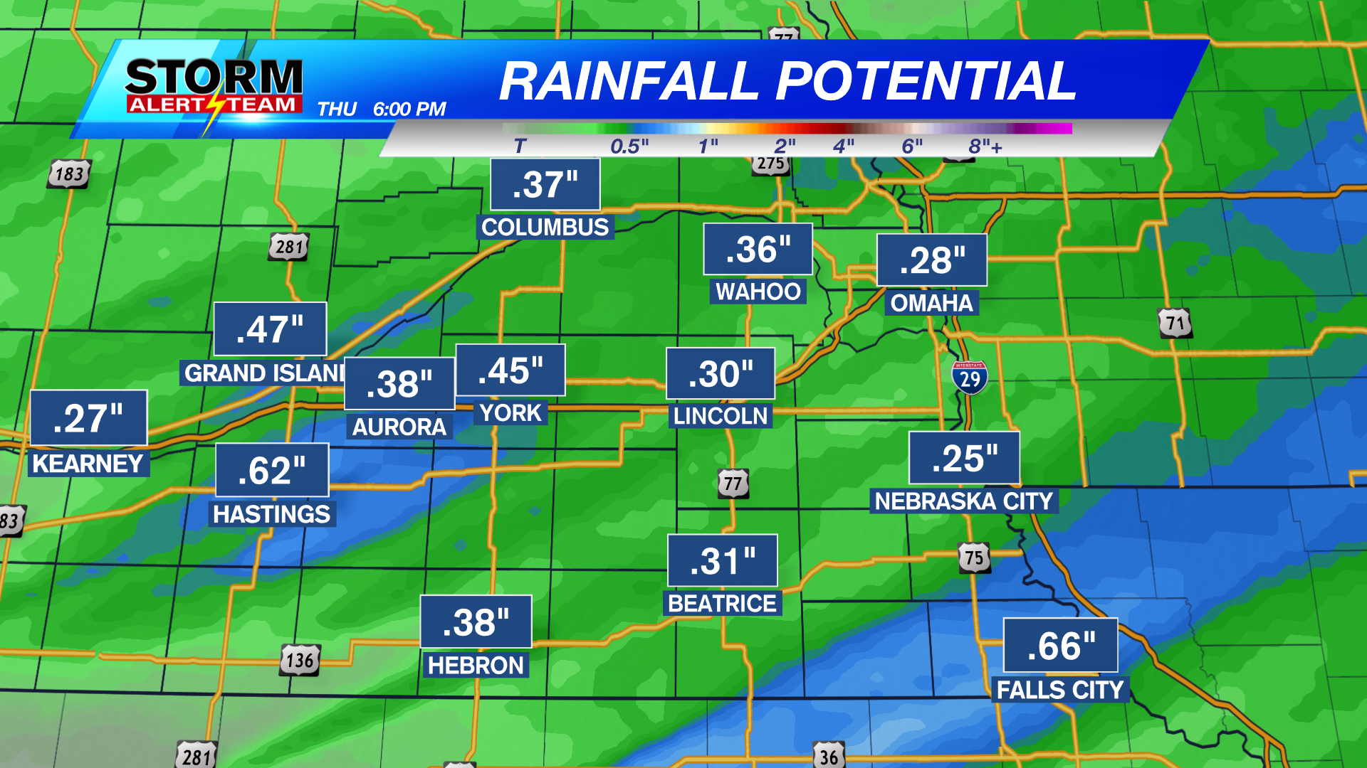 Snow and rain potential Thursday