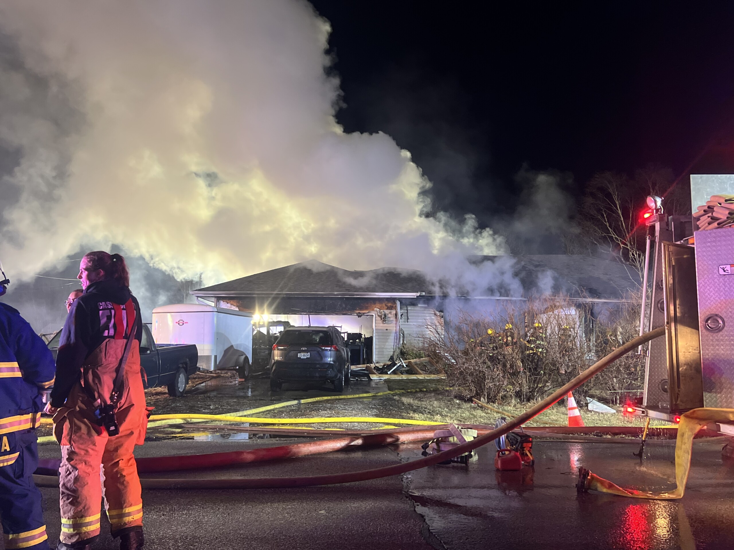 Large house fire in Greenwood turns deadly; home appears to be a total loss