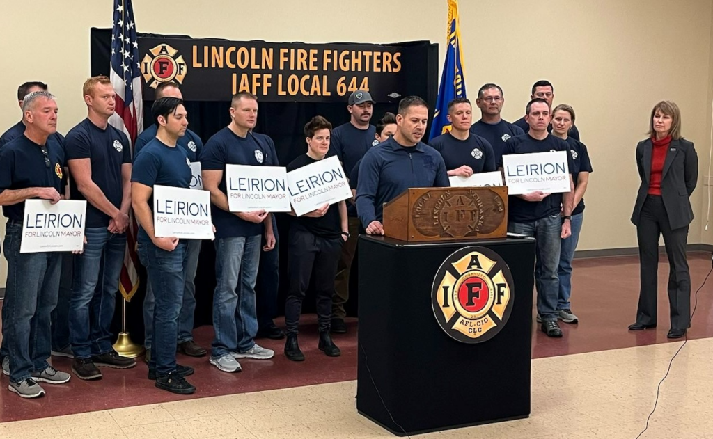 Lincoln Fire Fighters Association Endorese Leirion Gaylor Baird For Mayor Courtesy Leirion Gaylor Baird