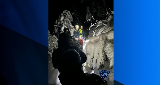 Massachusetts State Police Rescue Stranded Hikers In Overnight Snowstorm