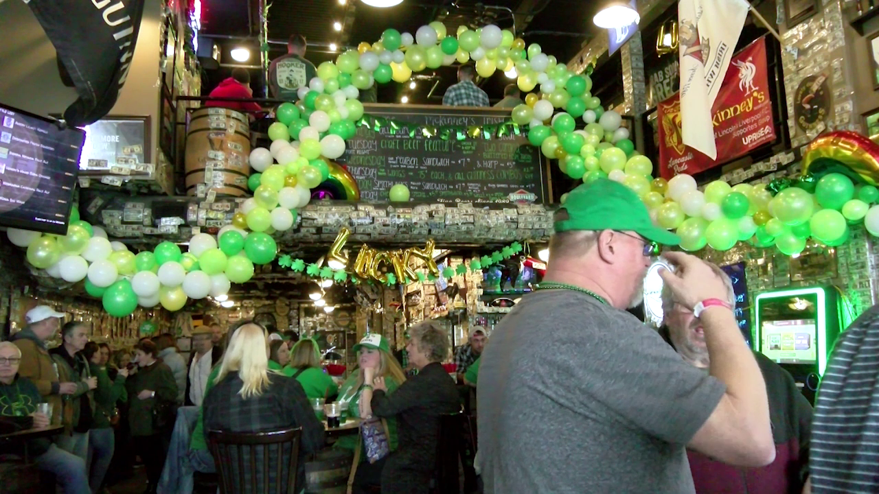 Lincolnites gather at McKinney's Irish Pub to celebrate St. Patrick's Day