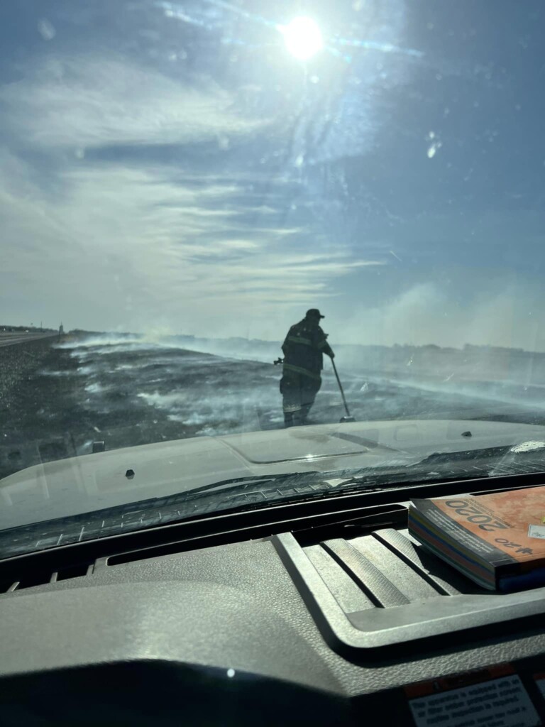 Merrick County Grass Fire Extinguished Courtesy Chapman Fire Rescue