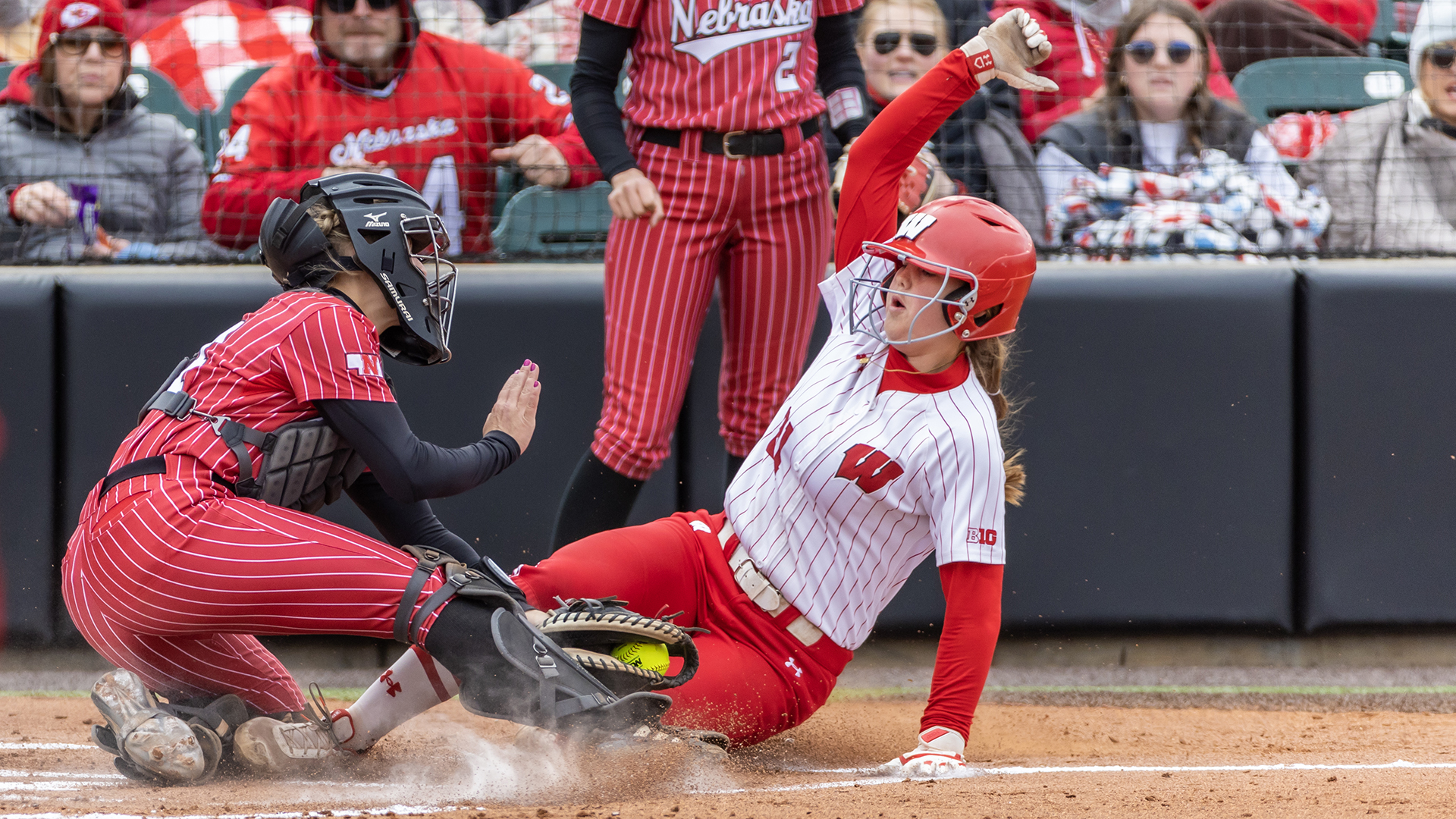 Huskers Fall Late To Badgers