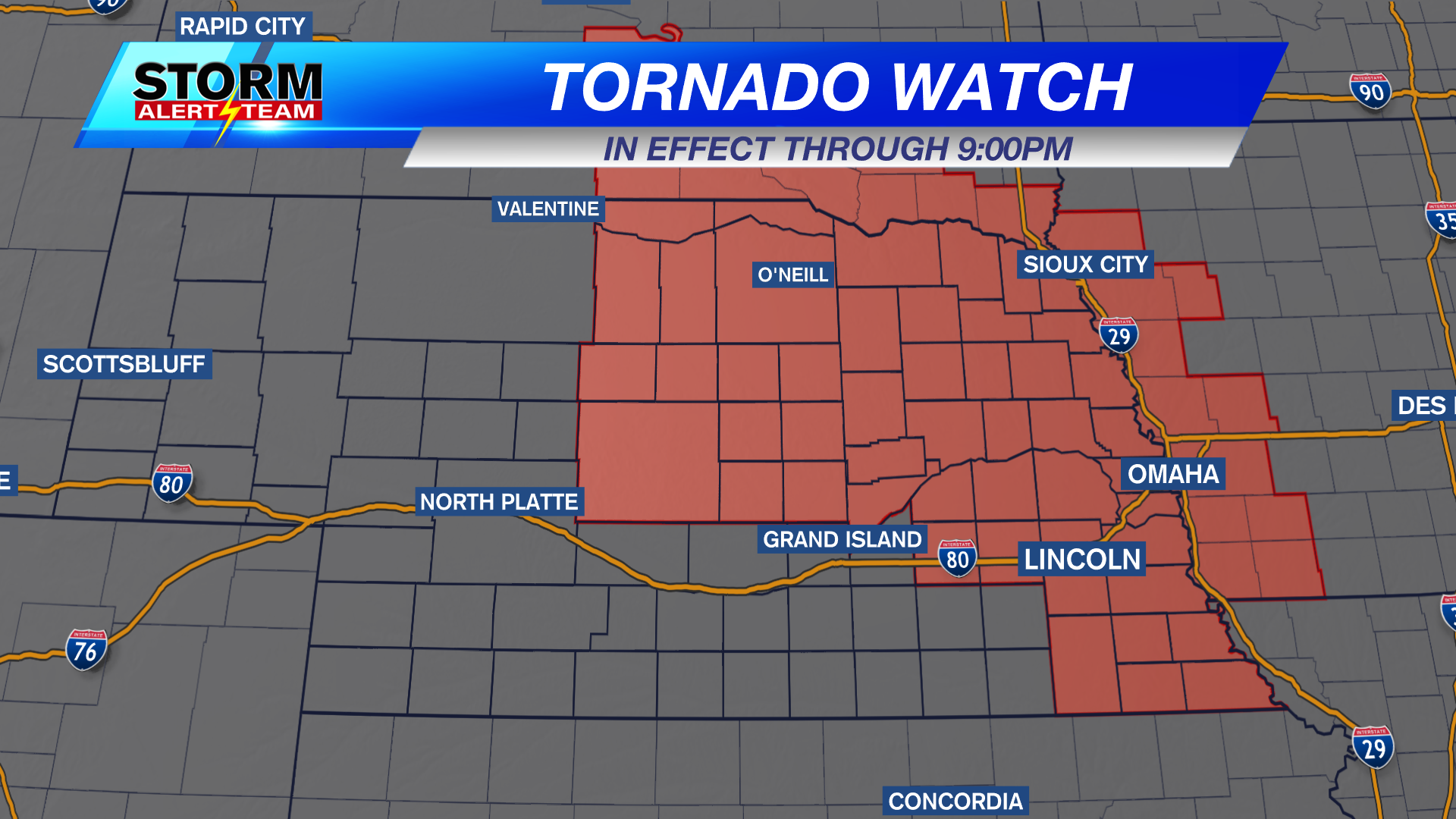 Tornado Watch, May 12, 2023