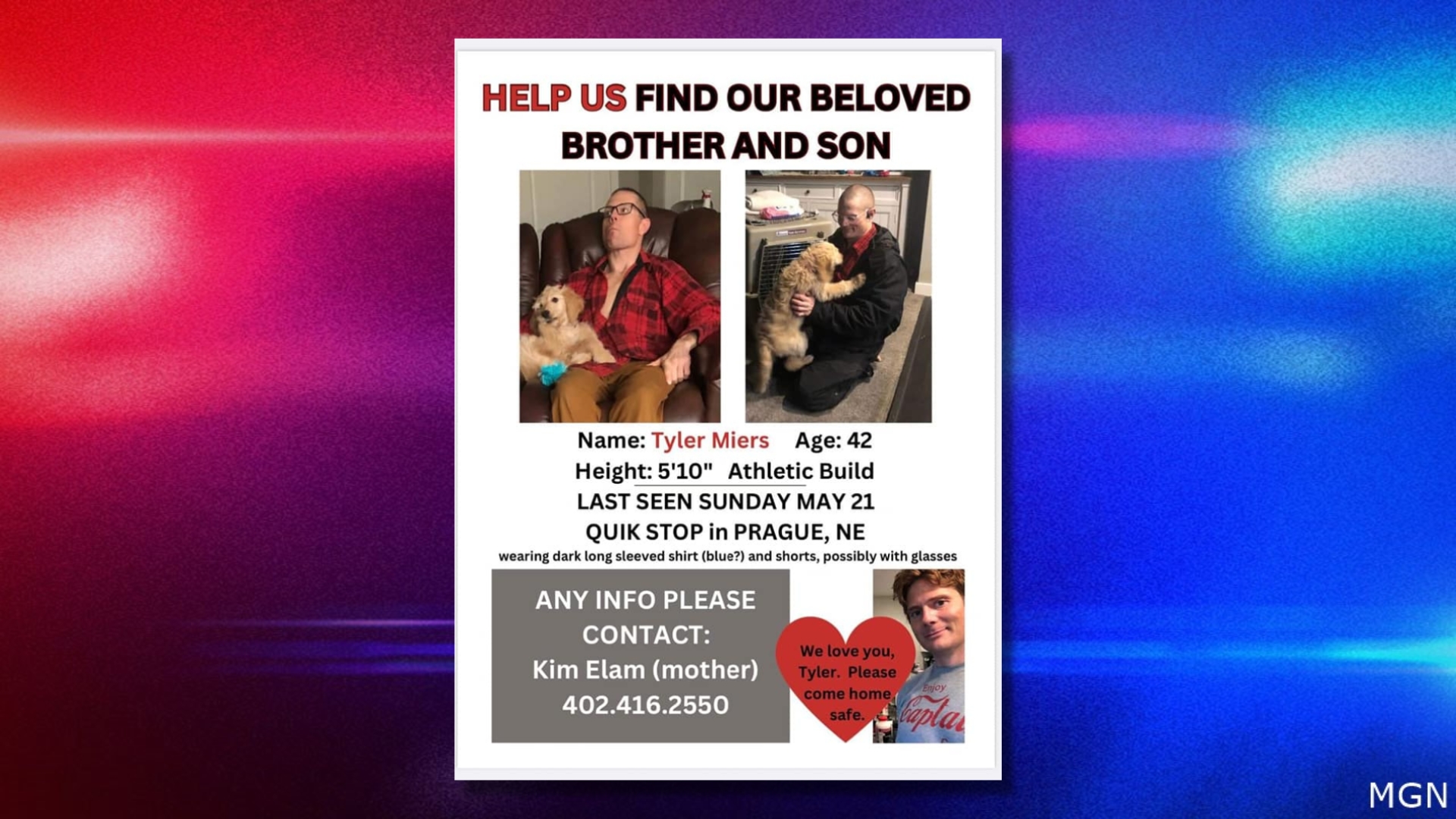 Nebraska authorities searching for missing Saunders County man
