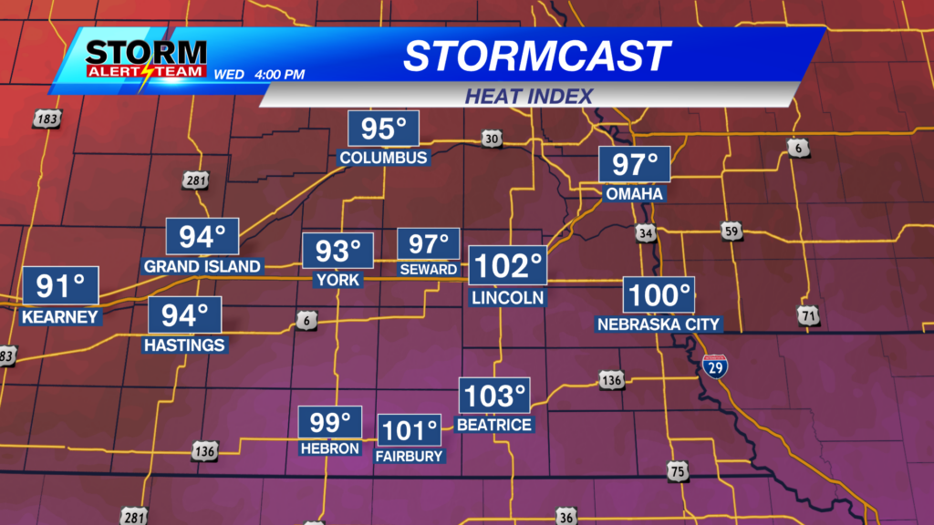 Stormcast Heat Index - Wednesday