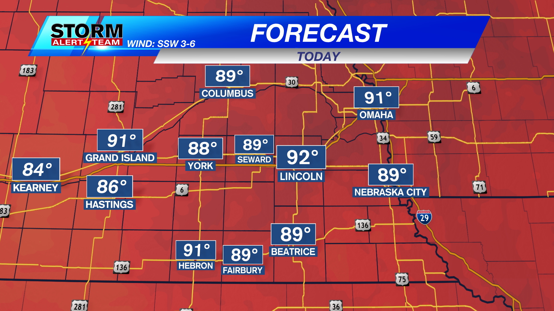 Dry, sunny and warm for most Tuesday