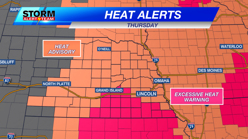 Heat Alerts - Thursday