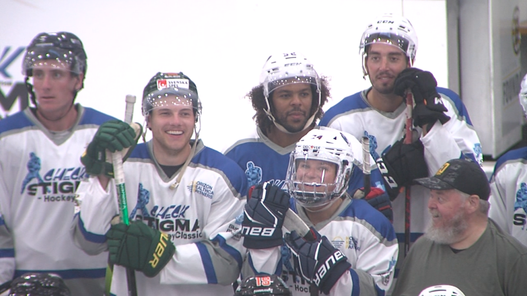 Local Hockey Players “check The Stigma” Around Mental Health