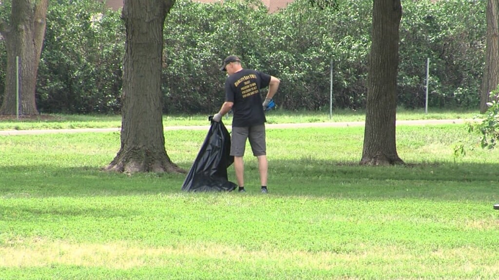 Oak Lake Park Cleanup After Uncle Sam Jam And July 4th