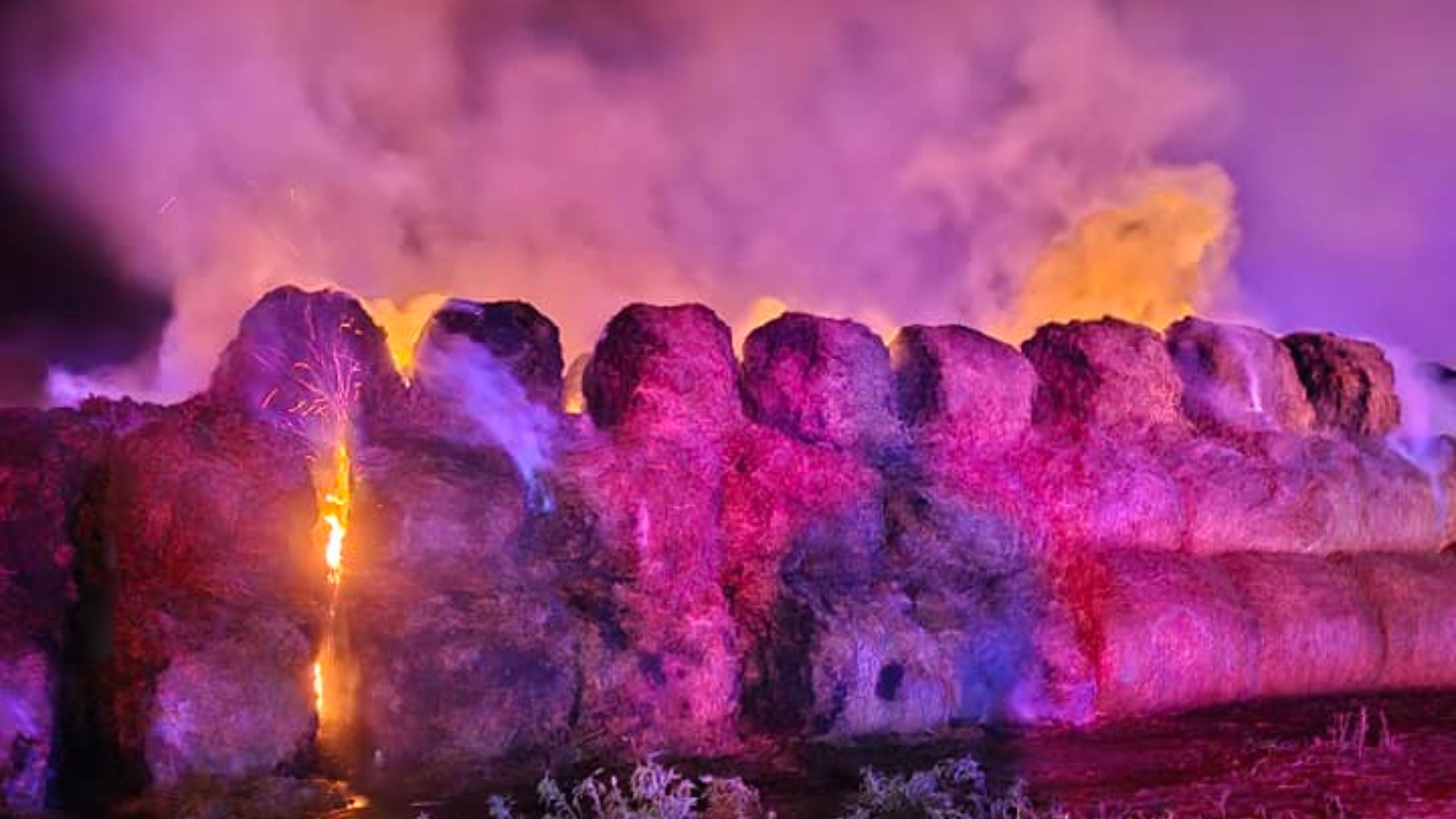Around 500 hay bales destroyed in southern Nebraska fire, officials say