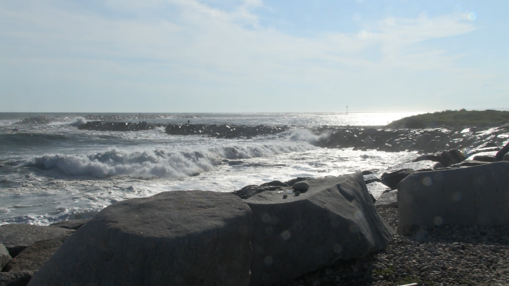 Surfers Brave Intense Conditions At Point Judith As Hurricane Franklin Pummels East Coast
