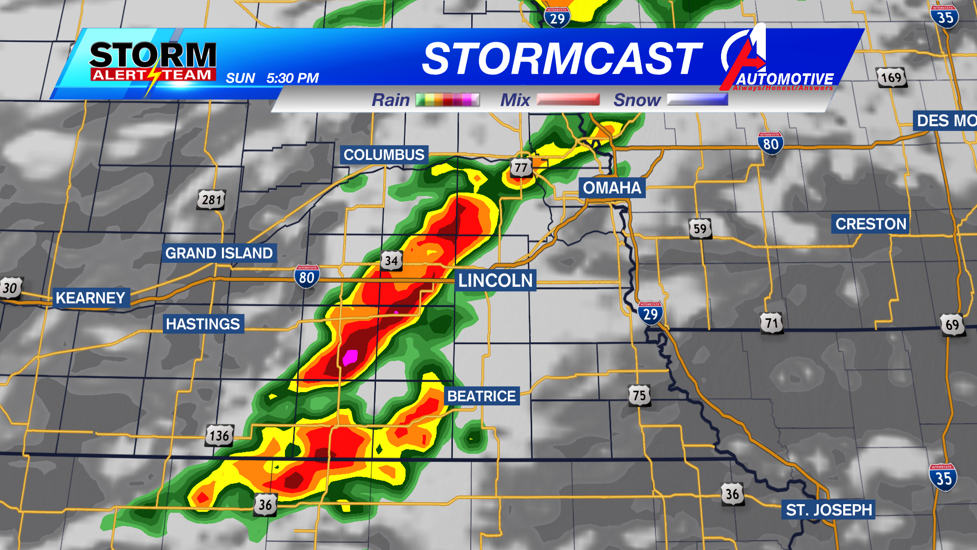 Storms possible the rest of the weekend