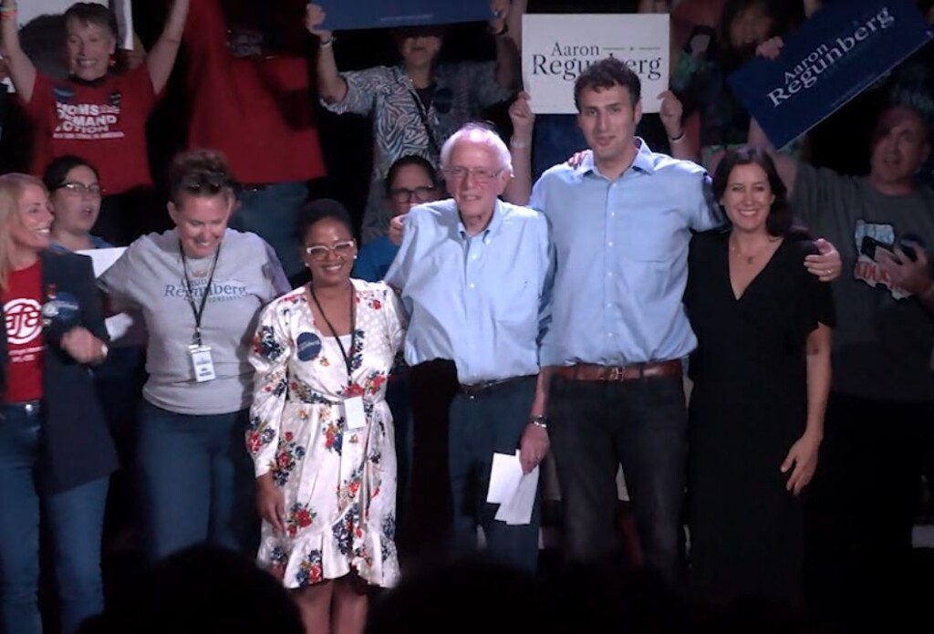 Bernie Sanders Joins Aaron Regunberg For Get Out The Vote Rally