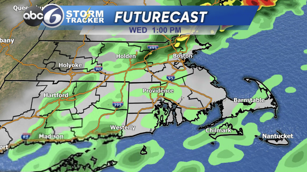 Scattered Showers Move Out Later This Afternoon