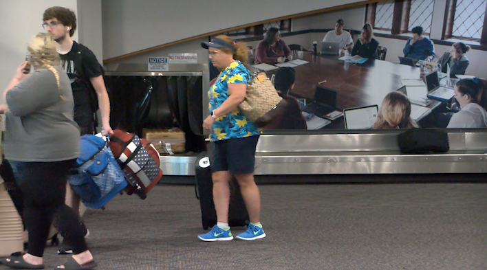 T.f. Green Travelers Stay Calm Amidst Minor Delays, Cancellations With Idalia In Florida