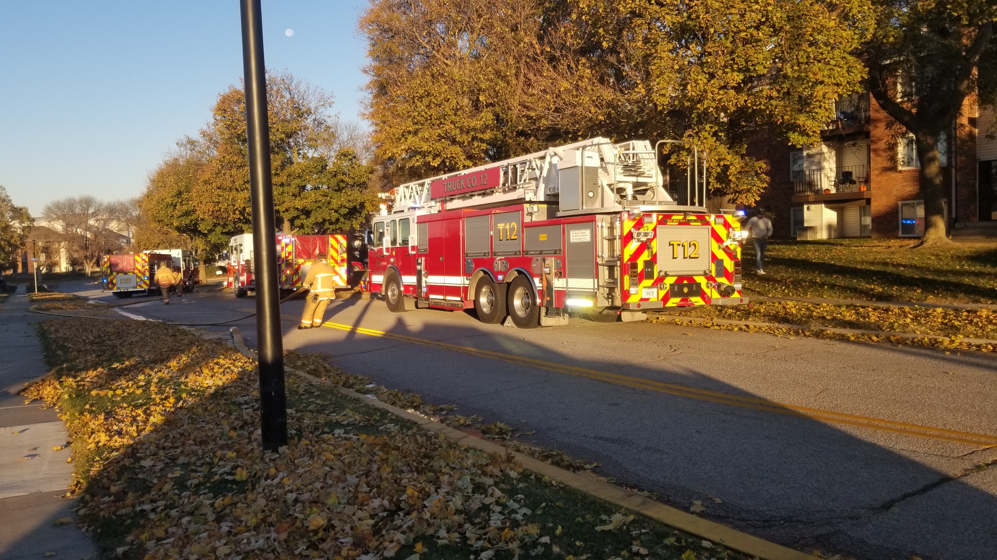 Fire forces evacuations at Lincoln apartment building in below freezing ...