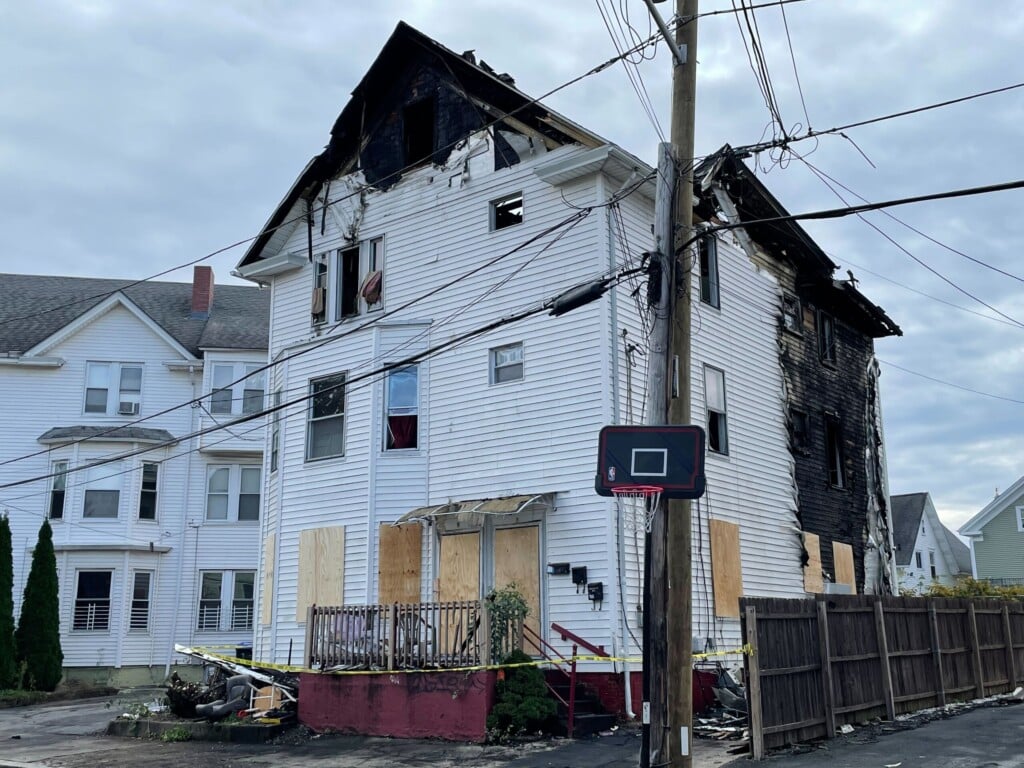 Providence Fire Department Fights Late Night Blaze