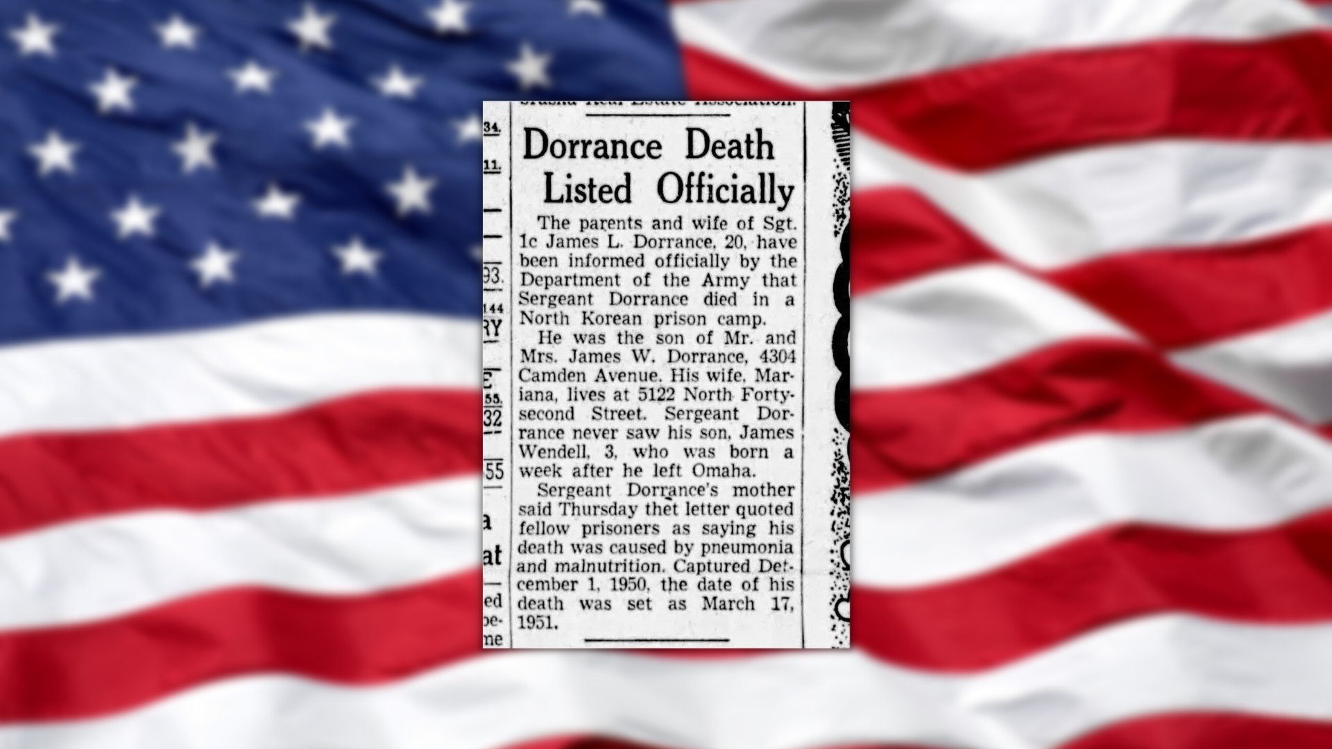 Remains of Nebraska soldier killed in Korean War to be buried in Omaha