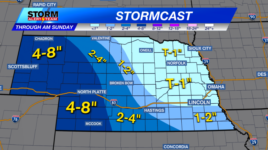 Accumulating snow possible for eastern Nebraska